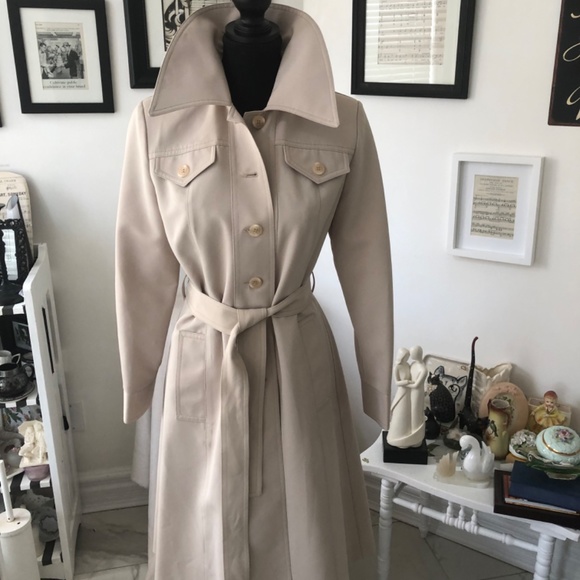 Vintage Retro Beige Spring All weather Coat - Picture 2 of 4
